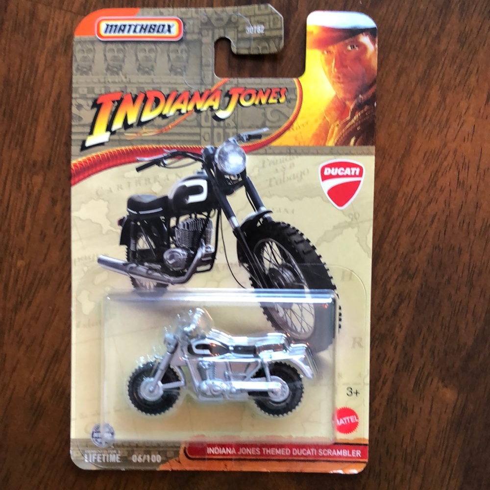 Matchbox Indiana Jones Ducati Scrambler Toy